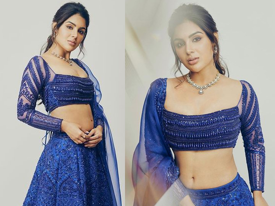 Delightful Clicks Of Samyuktha Menon In Blue Attire